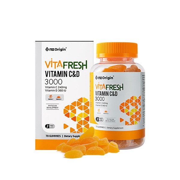 엔젯오리진 비타프레쉬 비타민C&amp;D 귤 젤리 3000mg 70구미