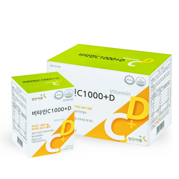 영진약품 비타민C 1000 플러스 D 1100mg x 100캡슐